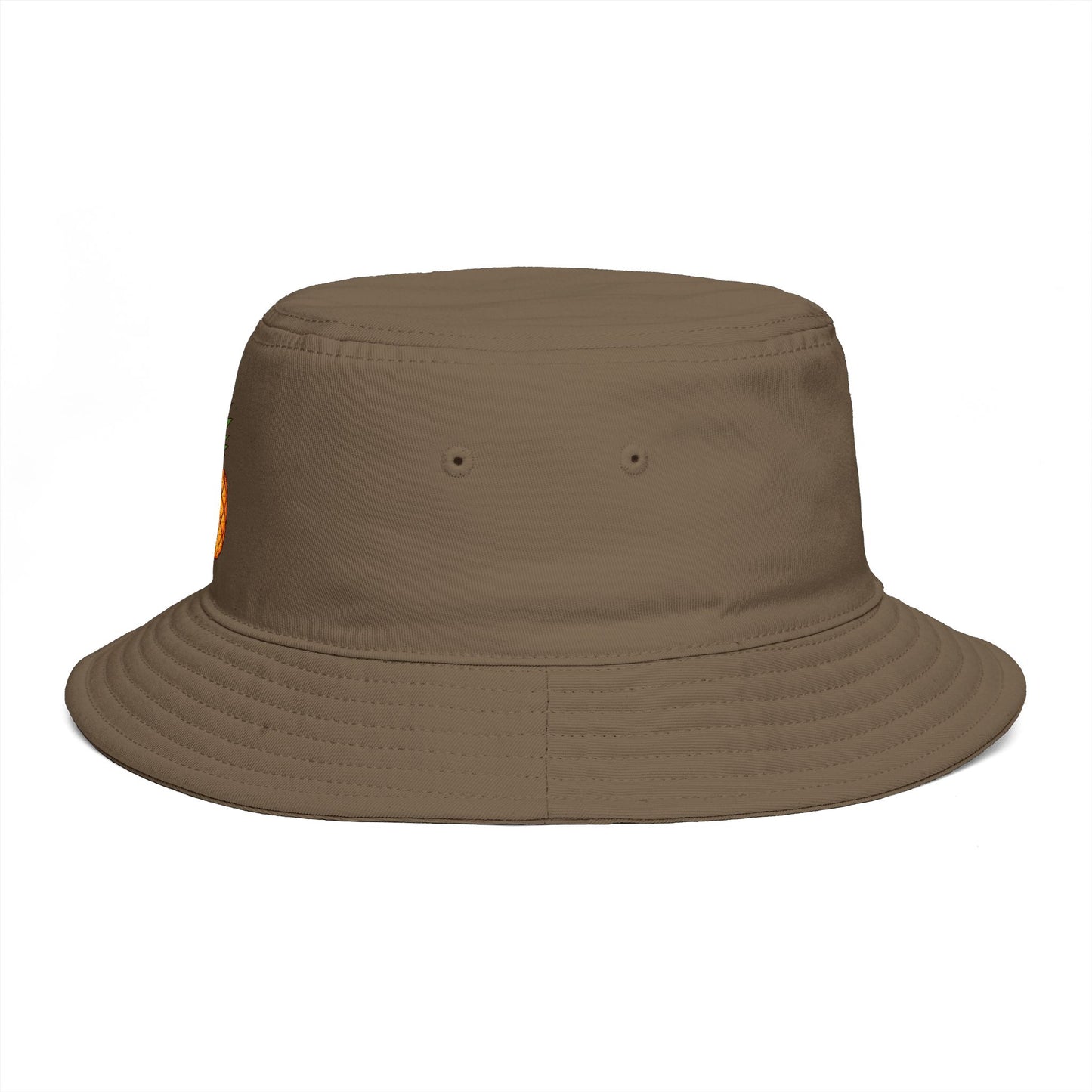 Pineapple Embroidered Bucket Hat — Tropical Summer Sun Hat Hats Printify