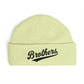 Brothers Cuff Beanie — Embroidered Knit Hat for Siblings & Crew