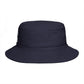 Brown Bucket Hat with Cute White Cat Embroidery — Casual Cat Lover Accessory