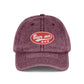 Vintage Embroidered 'Beer Me' Cap — Distressed Red Baseball Hat