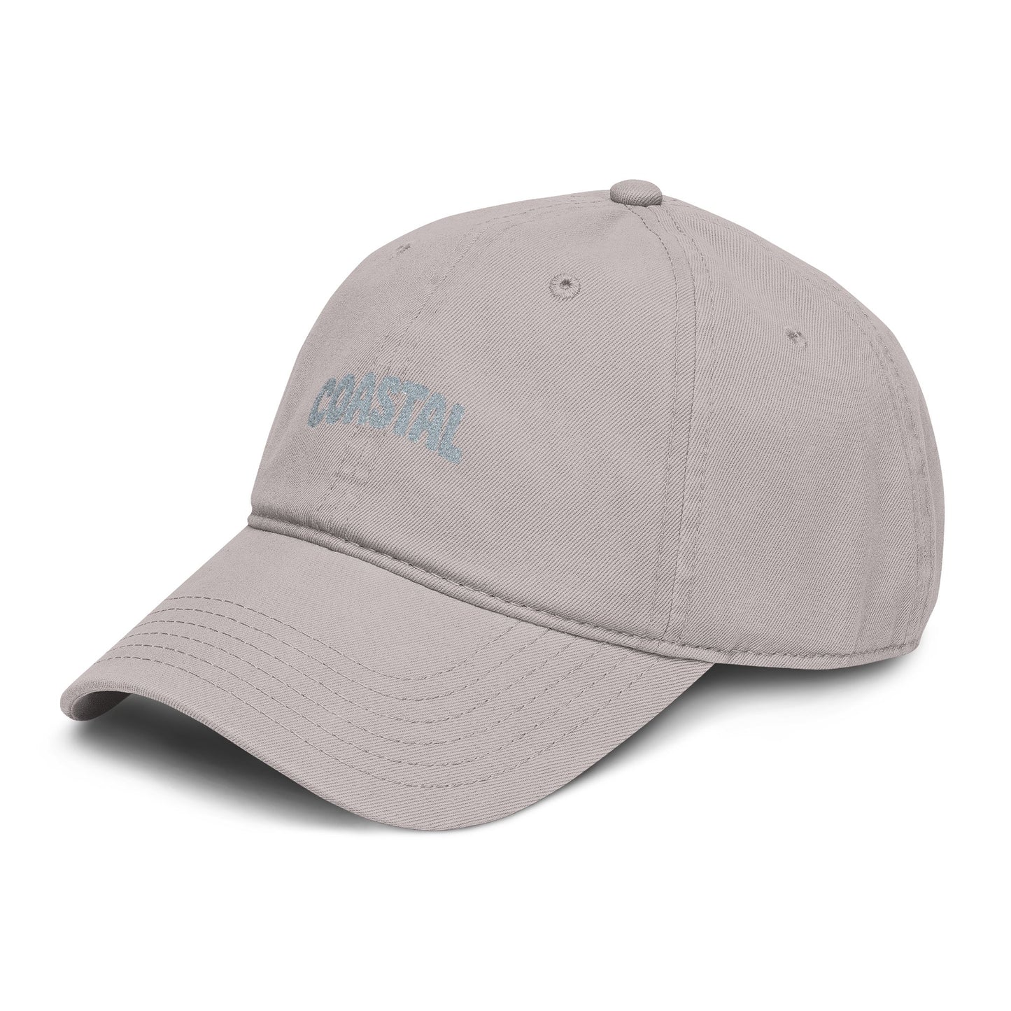 Washed Baseball Cap with Sparkle 'Dreamer' Embroidery — Casual Adjustable Cotton Hat