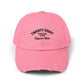 Distressed Baseball Cap — "Twenty Eight" Vintage Embroidered Dad Hat Hats Printify True Pink One size