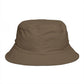 Flamingo Embroidered Bucket Hat — Brown Tropical Summer Sun Hat Hats Printify