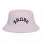 Drunk Arched Brown Bucket Hat – Retro Party & Festival Headwear