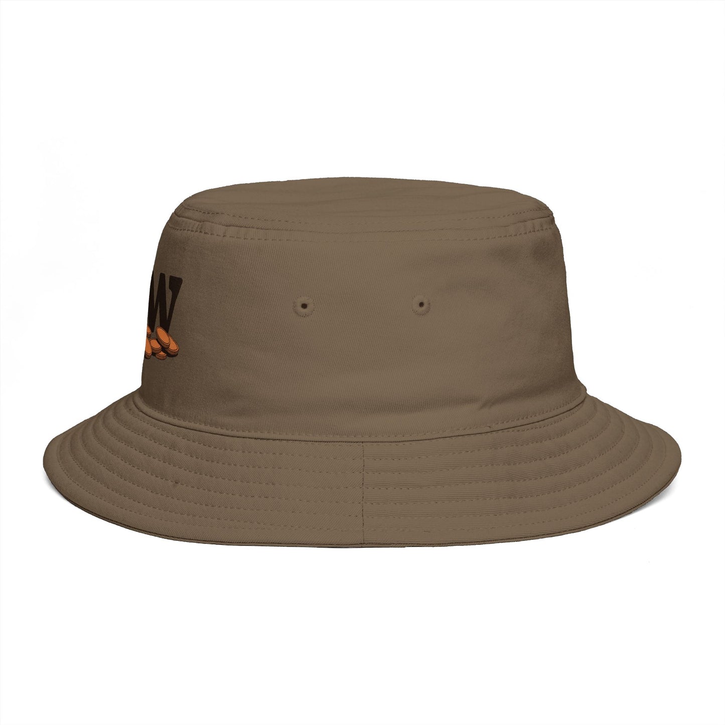 Bucket Hat — 'Jew' Logo with Bagels Embroidery | Retro Jewish Food Pride Cap Hats Printify