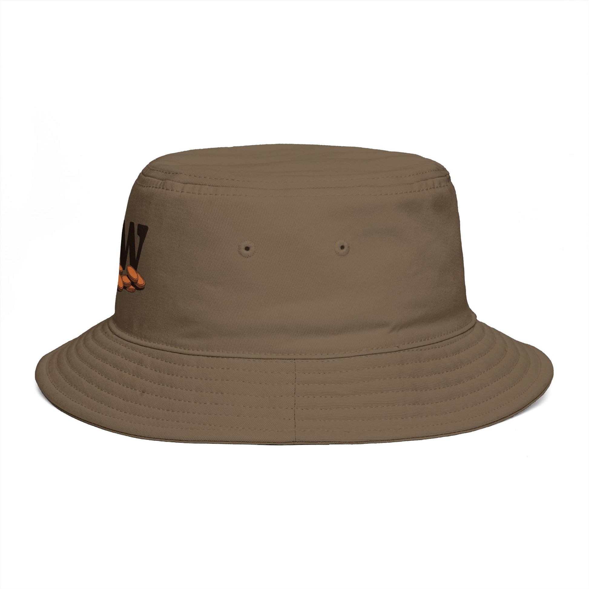 Bucket Hat — 'Jew' Logo with Bagels Embroidery | Retro Jewish Food Pride Cap Hats Printify