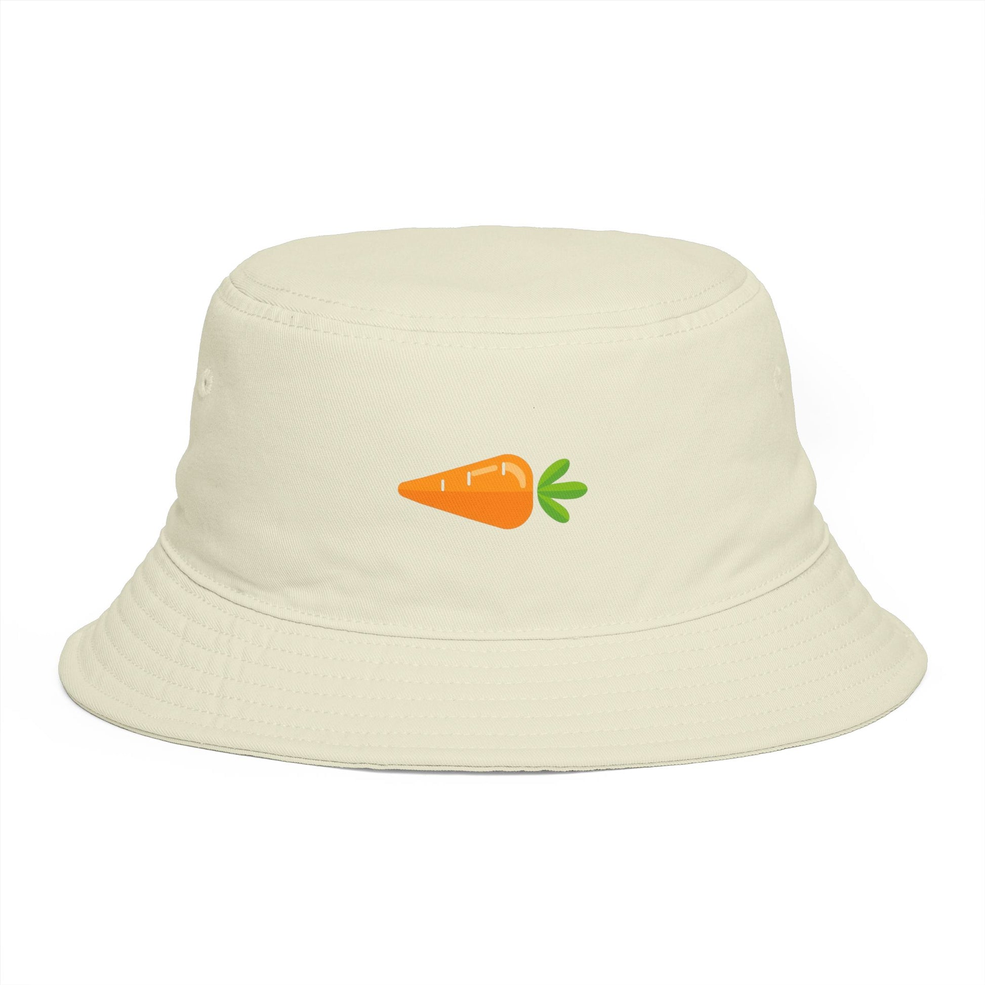 Carrot Emoji Bucket Hat — Cute Vegetable Graphic Summer Hat Hats Printify