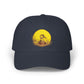 Duck Sunset Dad Cap — Embroidered Duck on Yellow Sun Baseball Hat Hats Printify Navy One size