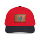 Leather Patch Baseball Cap — Retro Grenade Patch Hat