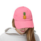 Distressed Pineapple Cap — Retro Embroidered Fruit Hat
