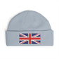 Cuff Beanie — Embroidered Union Jack Knit Hat Hats Printify