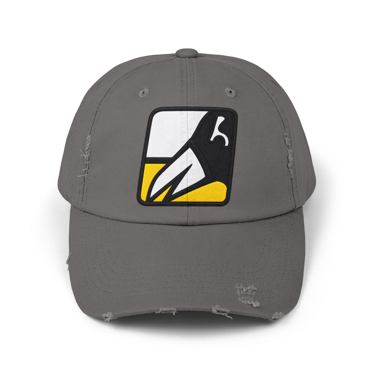 Unisex Distressed Cap Hats Printify Nickel One size