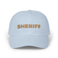 Sheriff Floral Dad Cap — Embroidered Sheriff Hat Hats Printify Light Blue One size