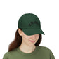 Dad Cap – 'DRUNK' Arch Embroidered White Baseball Hat