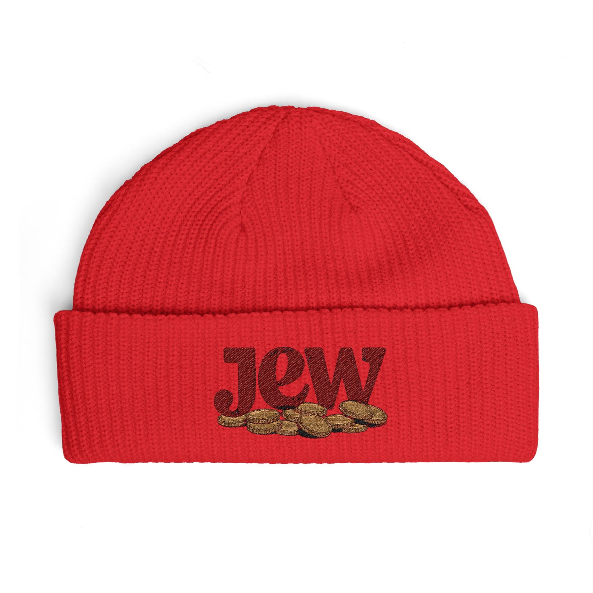 Cuff Beanie Hats Printify One size Red
