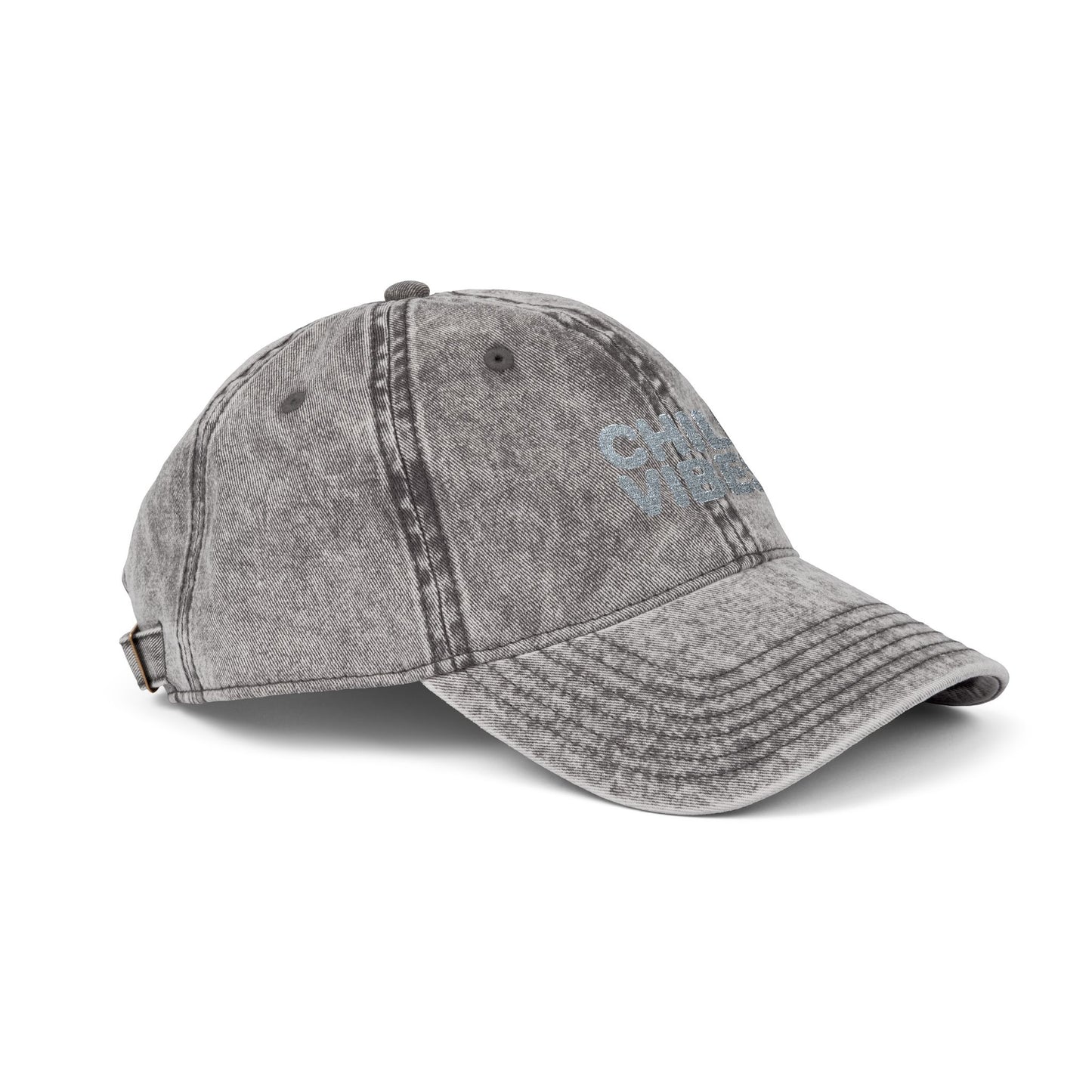Chill Vibes Vintage Embroidered Cap Hats Printify