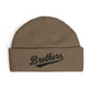 Brothers Cuff Beanie — Embroidered Knit Hat for Siblings & Crew