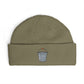 Embroidered Trash Can Cuff Beanie Hats Printify One size Eucalyptus
