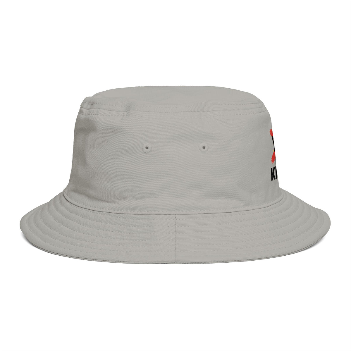 No Kings Bucket Hat — Rebellious Crown Graphic Cotton Bucket Hat