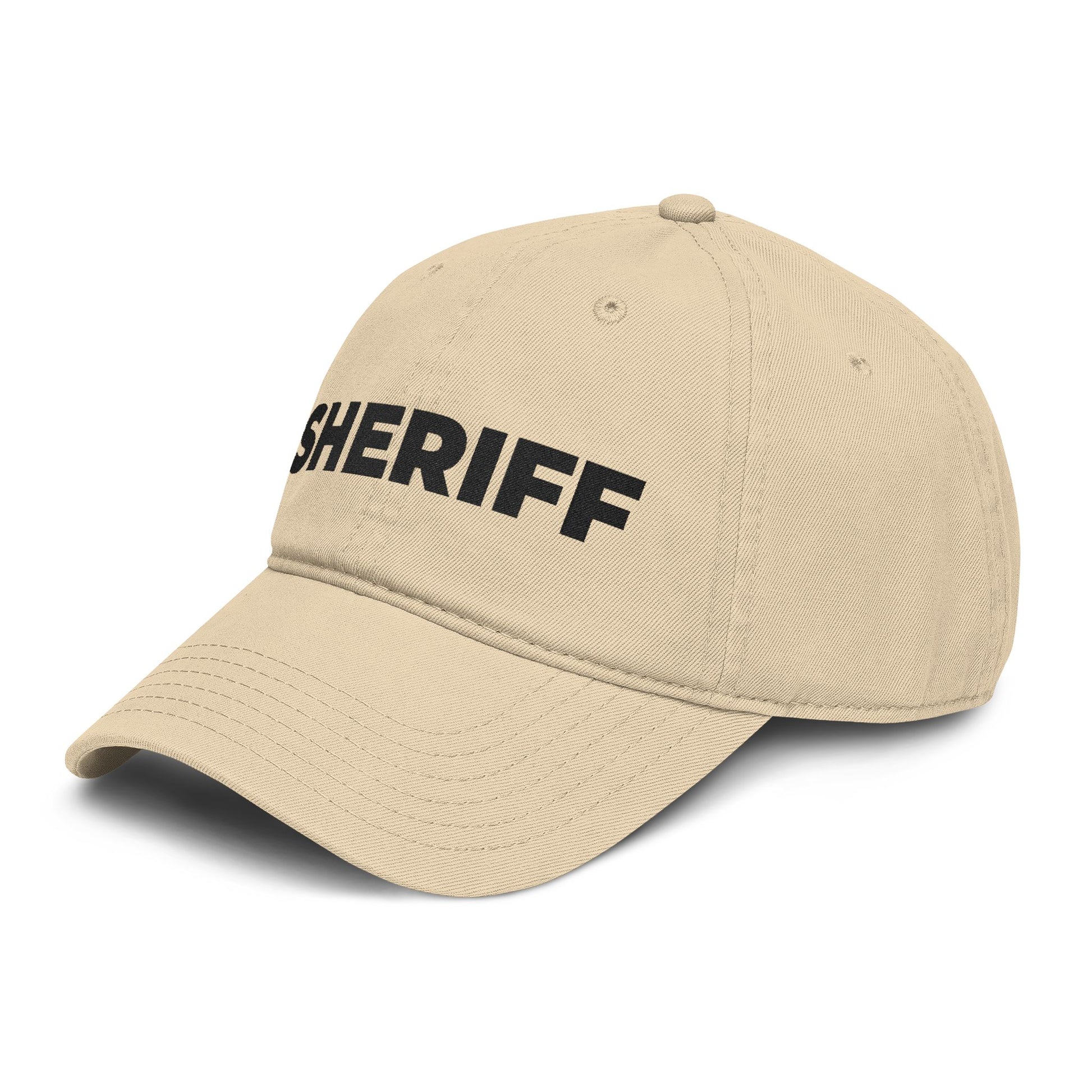Sheriff Floral Embroidered Baseball Cap Hats Printify