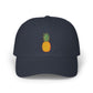 Pineapple Embroidered Dad Cap — Tropical Pineapple Baseball Hat Hats Printify Navy One size