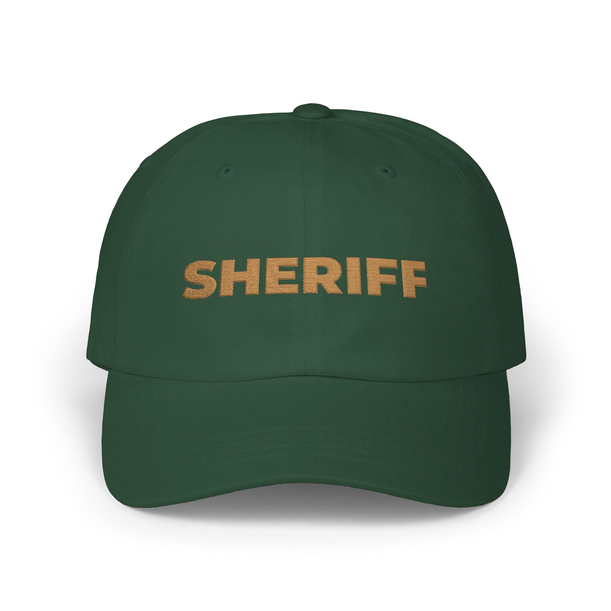 Sheriff Floral Dad Cap — Embroidered Sheriff Hat Hats Printify Spruce One size