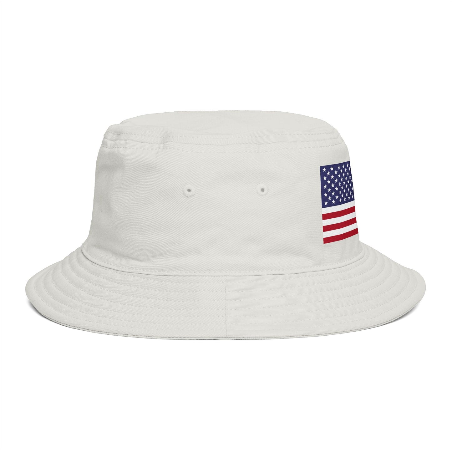American Flag Bucket Hat — Patriotic USA Embroidered Sun Hat