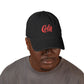 Embroidered 'Cola' Denim Hat – Vintage Script Baseball Cap Hats Printify