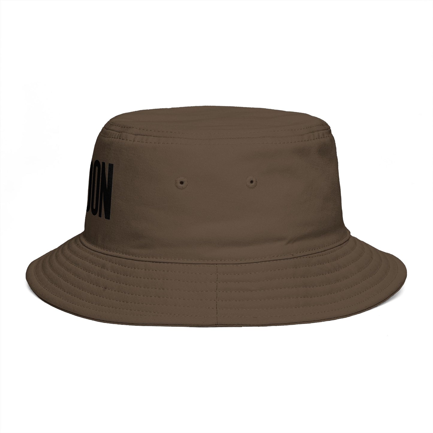 London Embroidered Bucket Hat — Minimal City Travel Sun Hat