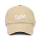 Dirtbags Script Baseball Cap — Washed Cotton Vintage Dad Hat Hats Printify One size Khaki