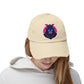 Samurai Skull Distressed Cap — Neon Retro Gamer Hat Hats Printify