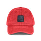 Vintage Embroidered Cap — Starry Night Patch Hats Printify One size Red