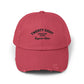 Distressed Baseball Cap — "Twenty Eight" Vintage Embroidered Dad Hat Hats Printify Dashing Red One size