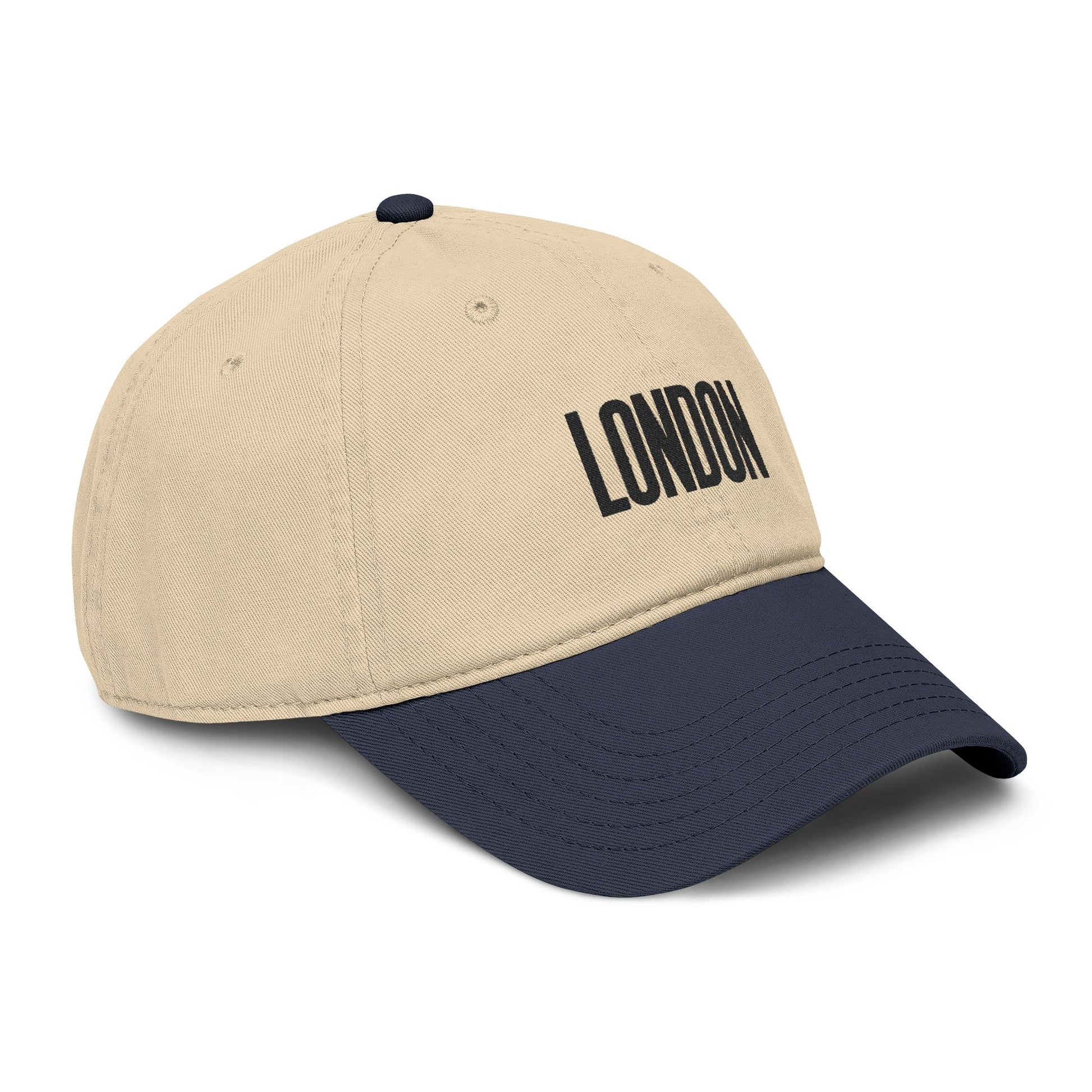 London Embroidered Washed Baseball Cap Hats Printify