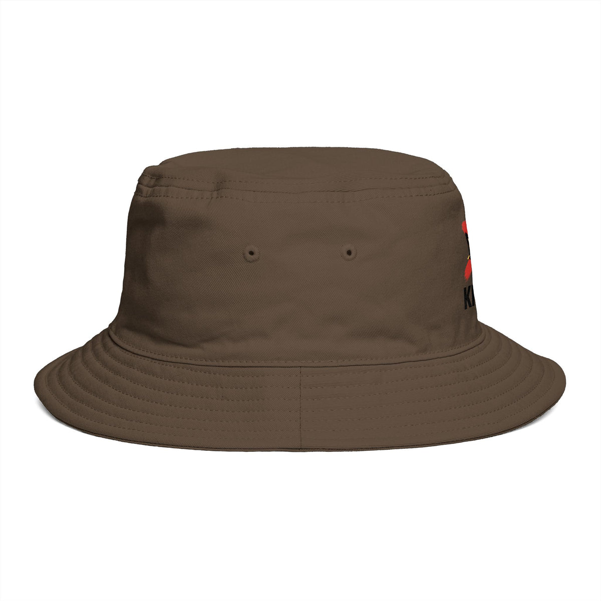 No Kings Bucket Hat — Rebellious Crown Graphic Cotton Bucket Hat