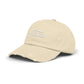 Texas Distressed Baseball Cap — Vintage Script Embroidered Hat Hats Printify