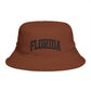 Florida Embroidered Bucket Hat — Retro Collegiate Sun Hat Hats Printify