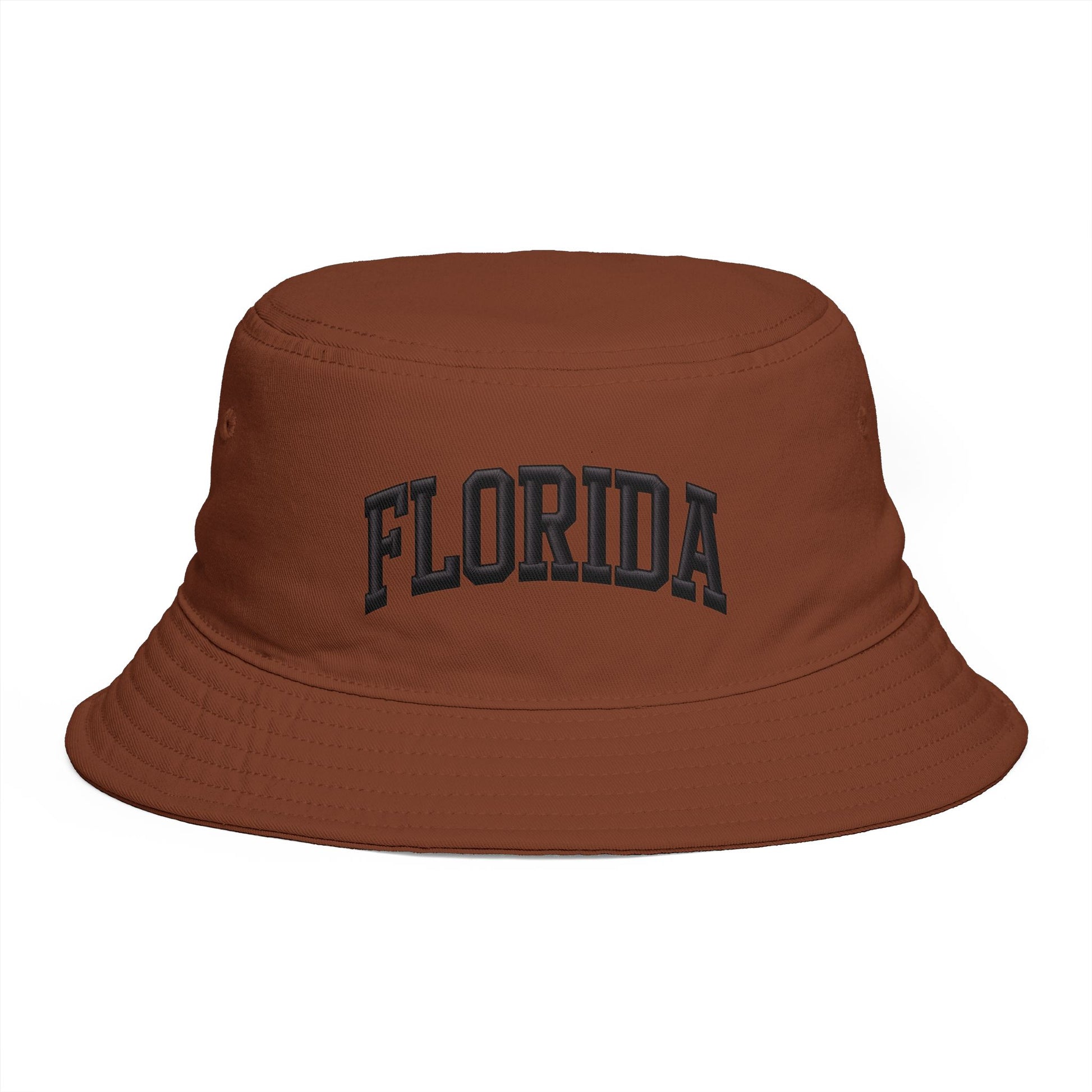 Florida Embroidered Bucket Hat — Retro Collegiate Sun Hat Hats Printify