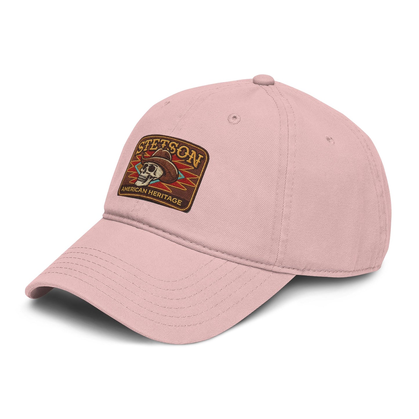 Stetson Skull Patch Baseball Cap — Vintage American Heritage Washed Hat