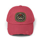 Unisex Distressed Cap Hats Printify Dashing Red One size