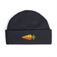 Embroidered Carrot Cuff Beanie Hats Printify One size Navy