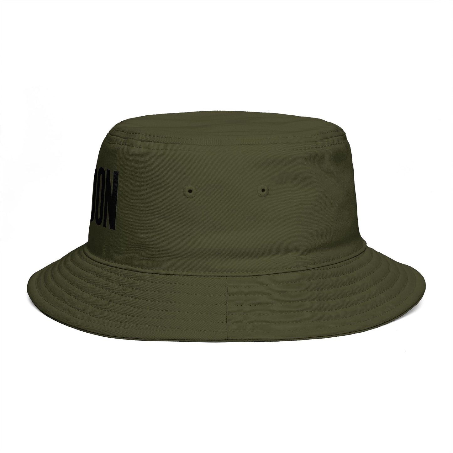 London Embroidered Bucket Hat — Minimal City Travel Sun Hat