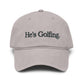 He's Golfing Washed Baseball Cap – Casual Golf Hat for Men