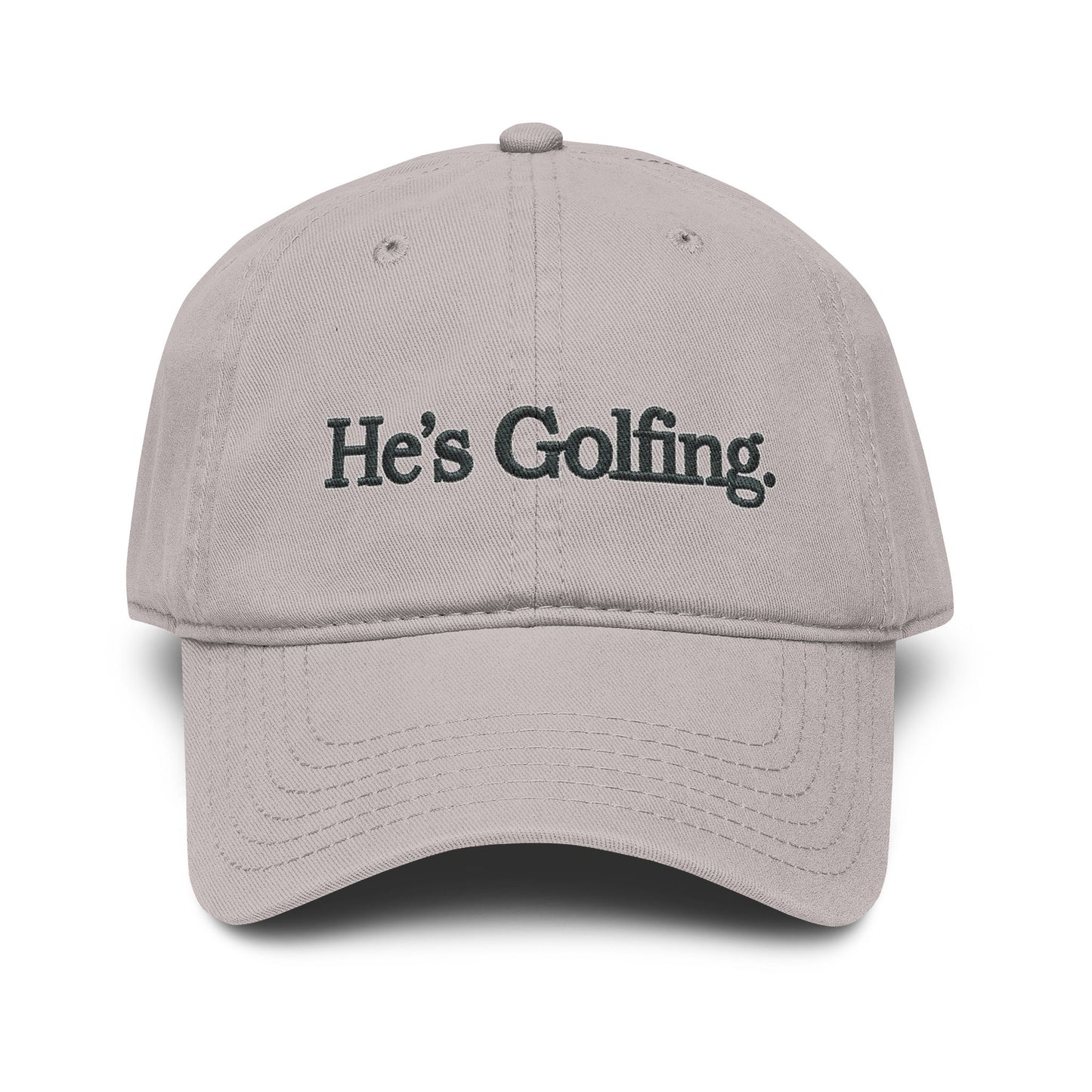 He's Golfing Washed Baseball Cap – Casual Golf Hat for Men