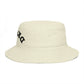 Drunk Arched Brown Bucket Hat – Retro Party & Festival Headwear