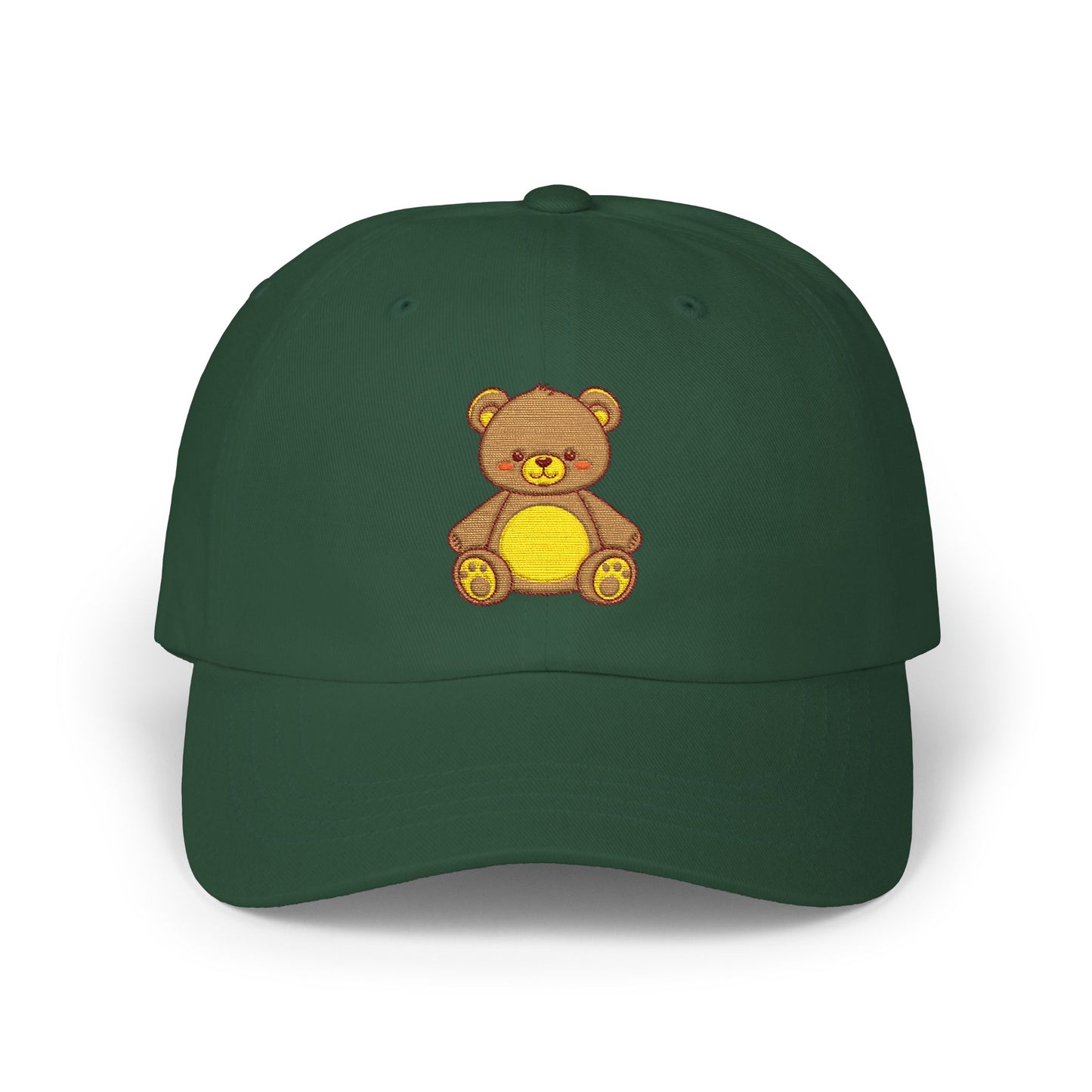 Teddy Bear Dad Cap — Cute Embroidered Plush Bear Baseball Hat Hats Printify Spruce One size