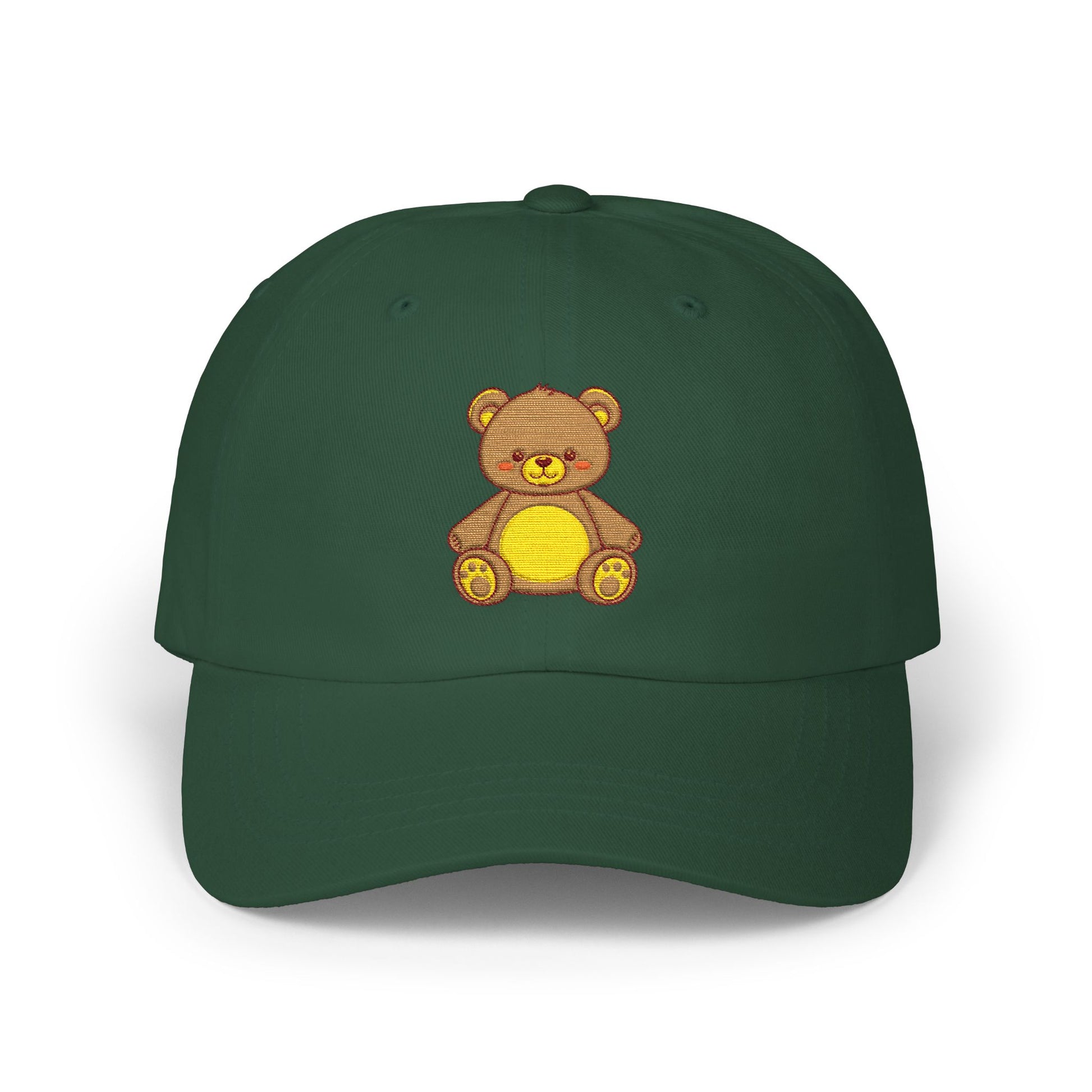 Teddy Bear Dad Cap — Cute Embroidered Plush Bear Baseball Hat Hats Printify Spruce One size