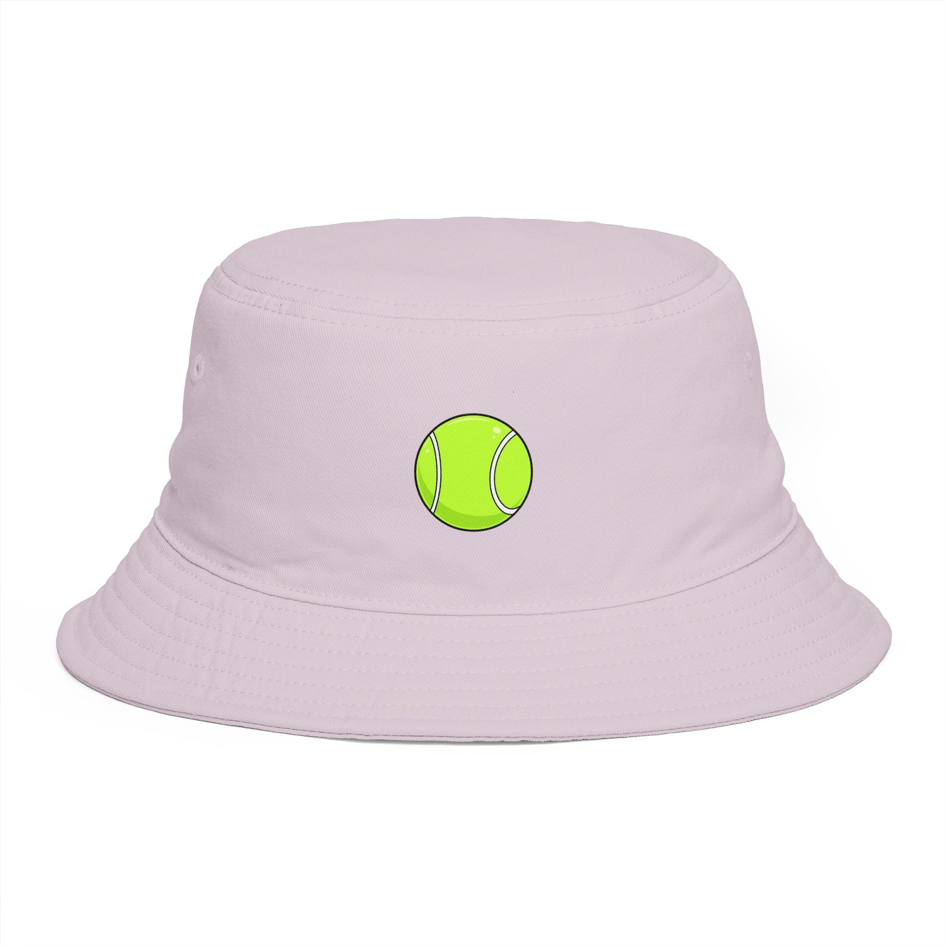 Tennis Ball Brown Bucket Hat — Retro Sport Casual Sun Hat Hats Printify One size Orchid