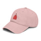 Washed Baseball Cap with Embroidered Red Boxing Gloves — Vintage Sport Dad Hat