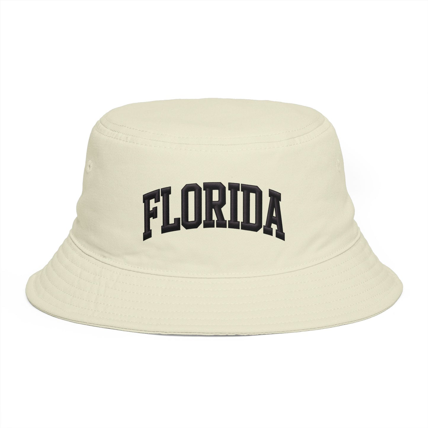 Florida Embroidered Bucket Hat — Retro Collegiate Sun Hat Hats Printify